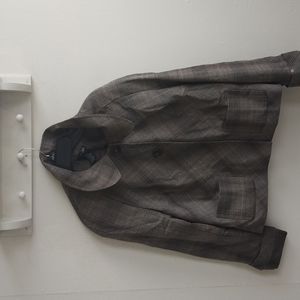 East 5th 14petite brown plaid coat brand new with tags